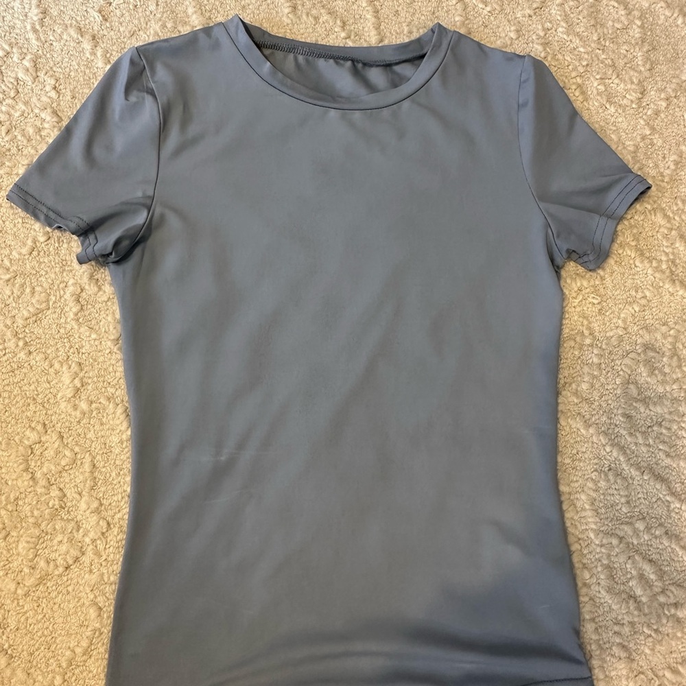 Blue basic long version tee